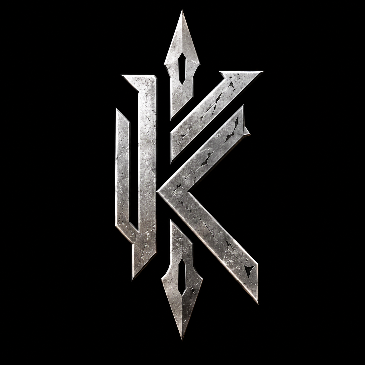 Keldr forged-steel Nordic K emblem